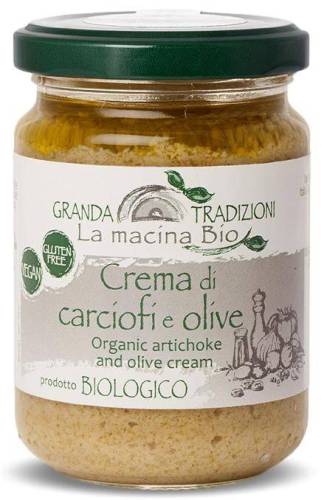 Crema din anghinare si masline, eco-bio, 130 g, La Macina Bio