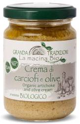 Crema din anghinare si masline, eco-bio, 130 g, La Macina Bio