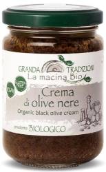 Crema din masline negre, eco-bio, 130 g, La Macina Bio