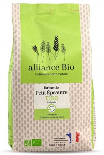 Faina de spelta integrala T150, eco-bio, 1000 g,  Alliance Bio