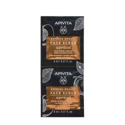 Apivita Express exfoliant delicat cu caise 2buc x 8ml