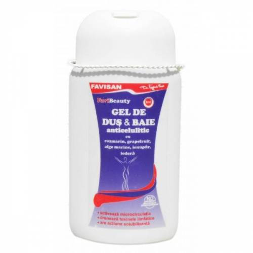 GEL DE DUS si BAIE ANTICELULITIC, FAVICELUSAL, 300ml, Favisan