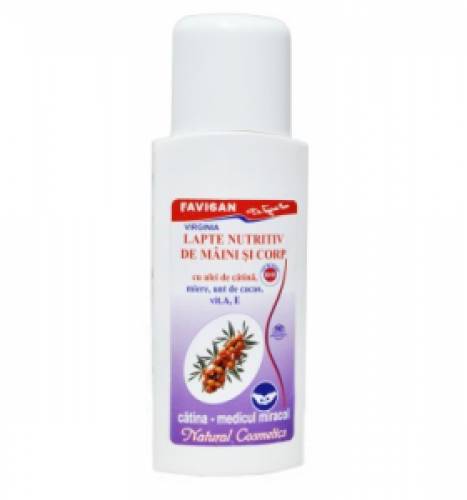 Lapte nutritiv pentru maini si corp Virginia bio 200ml, Favisan