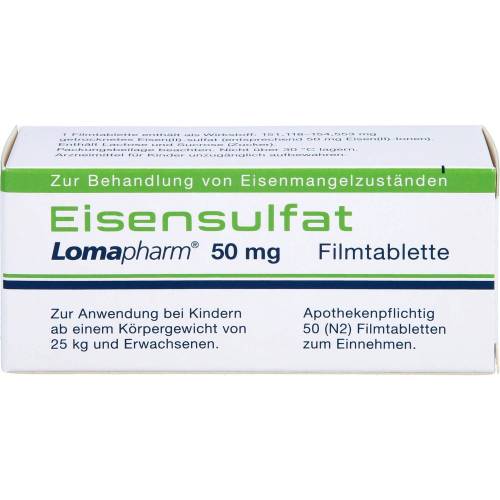 Eisensulfat Lomapharm 50 mg Filmtabletten 50 St