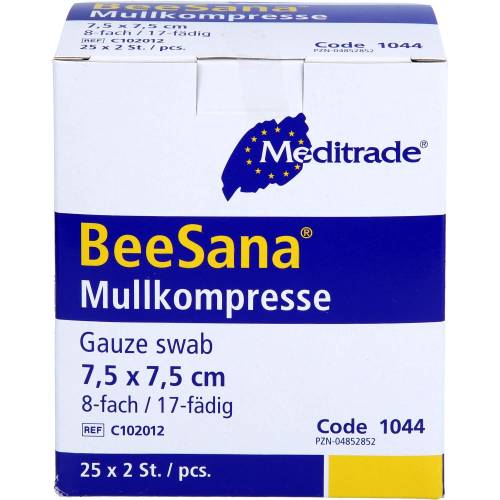 Mullkompressen 7,5x7,5 cm steril 8fach 50 St