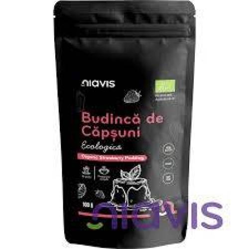 Budinca de Capsuni, fara gluten, eco-bio, 100 g, Niavis