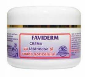 FAVIDERM CREMA CU TATANEASA SI COADA SORICELULUI, 50ml - Favisan