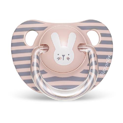 Suzeta anatomica, 6–18 luni, roz, Hygge Baby, Suavinex