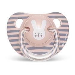 Suzeta anatomica, 6–18 luni, roz, Hygge Baby, Suavinex