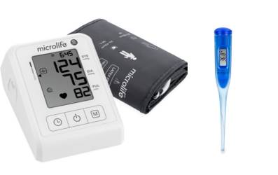 Microlife Tensiometru BP B1 classic pentru brat + Microlife Termometru MT50