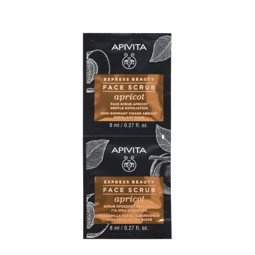 Apivita Express exfoliant delicat cu caise 2buc x 8ml