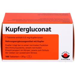 Kupfergluconat Tabletten 100 St
