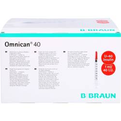 Omnican Insulinspr.1 ml U40 m.Kan.0,30x12 mm einz. 100 St