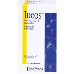 Ideos 500 mg/400 I.E. Kautabletten 30 St