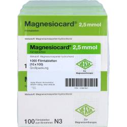Magnesiocard 2,5 mmol Filmtabletten 1000 St