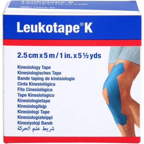 Leukotape K 2,5 cm blau 1 St