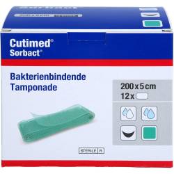 Cutimed Sorbact Tamponaden 5x200 cm 12 St