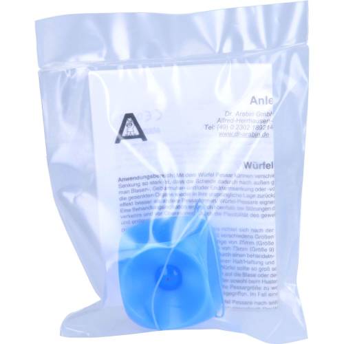 Arabin Würfel Pessar m.Innenknopf Gr.3 1 St