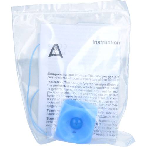 Würfelpessar Silikon 32 mm Gr.2 n.Arabin perf.m.Kn 1 St