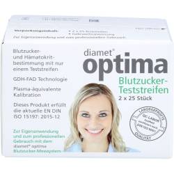 Diamet optima Blutzucker Teststreifen 2in1 50 St