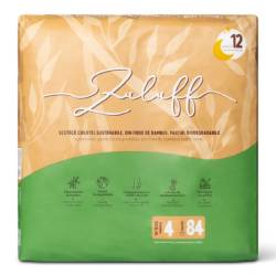 Scutece chilotei din bambus, marimea 4, 10-15kg, 84 bucati, Zuluff