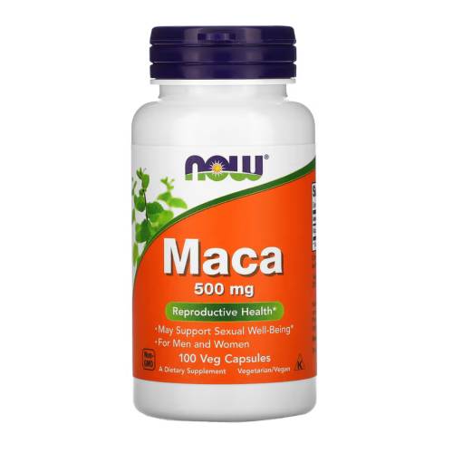 Maca, 500 mg, 100 capsule vegetale, Now Foods