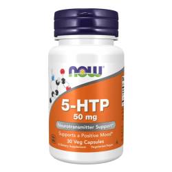 5-HTP, 50 mg, 30 capsule vegetale, Now Foods