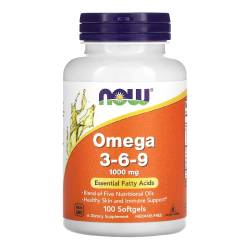 Omega 3-6-9, 1000 mg, 100 gelule moi, Now Foods