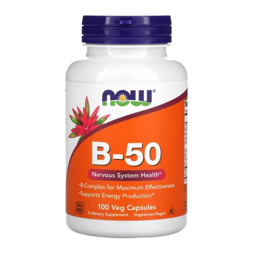 B-50 Complex, 100 tablete, Now Foods
