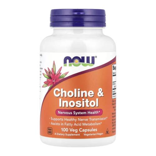 Colina cu Inositol, 100 capsule, Now Foods