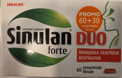 Sinulan duo forte X 60 tb. + Sinulan duo forte X 30 tb pachet. Stada