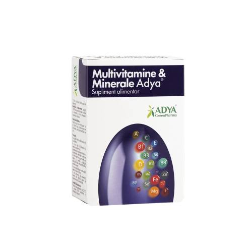 Multivitamine & minerale X 30 caps. gel moi Adya green