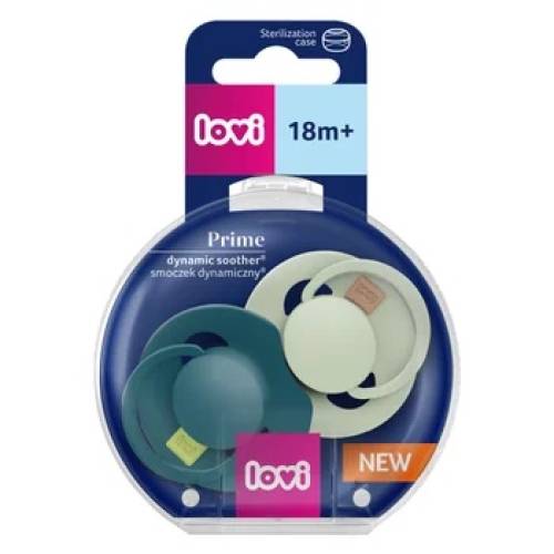 Lovi Set 2 suzete Dynamic Prime +18 luni Pistachio/Green