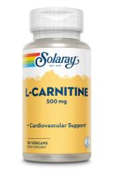 L-Carnitine 500mg Solary, 30 capsule vegetale, Secom