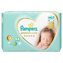 Scutece pentru nou-nascuti Premium Care <2.5kg, 30 bucati, Pampers