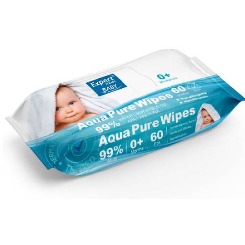Servetele umede Baby, 60 bucati, Expert Wipes