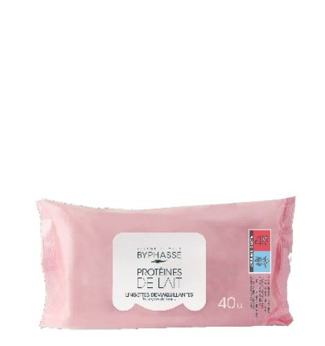 Servetele demachiante cu extract de rodie si ceai verde pentru ten matur, 40 bucati, Byphasse