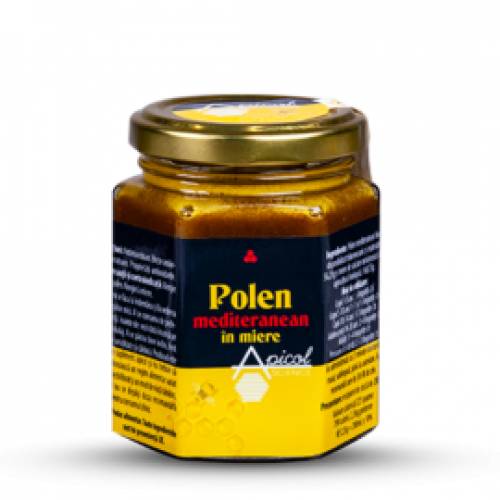 Polen Mediteranean in miere, 225g, Apicolscience