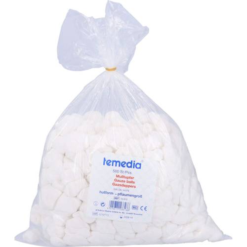 Mulltupfer pflaumengroß hutförmig unsteril 20fäd. 500 St