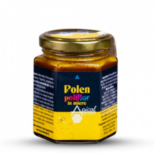 Polen poliflor in miere 25%, 225g, Apicolscience