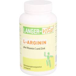 L-Arginin 2894 mg/Tg plus Vitamin C und Zink Kaps. 120 St