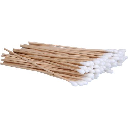 Wattestäbchen mit Wattekopf 15 cm klein 100 St