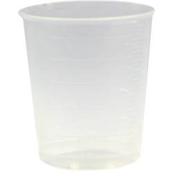 Einnehmeglas Kunststoff 30 ml transparent+Deckel 1 St