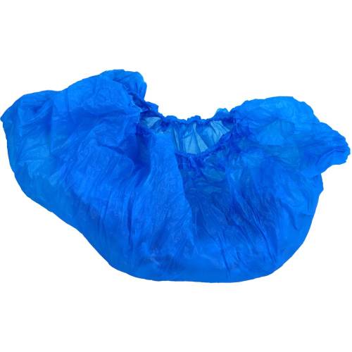 Überschuhe Einmal Kunststoff blau 10 St