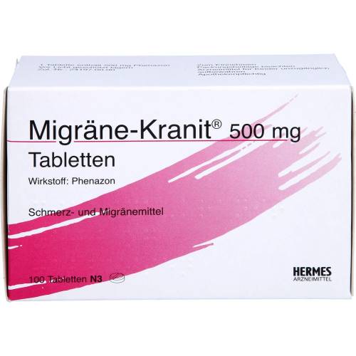 Migräne Kranit 500 mg Tabletten 100 St