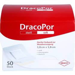 Dracopor Wundverband 3,8x3,8 cm steril 50 St