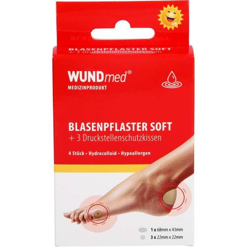 Blasenpflaster mit 3 Druckstellenschutzkissen 4 St