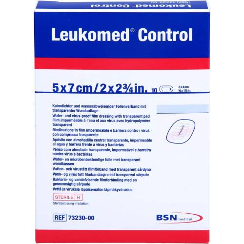 Leukomed Control Folienverband 5x7 cm 10 St
