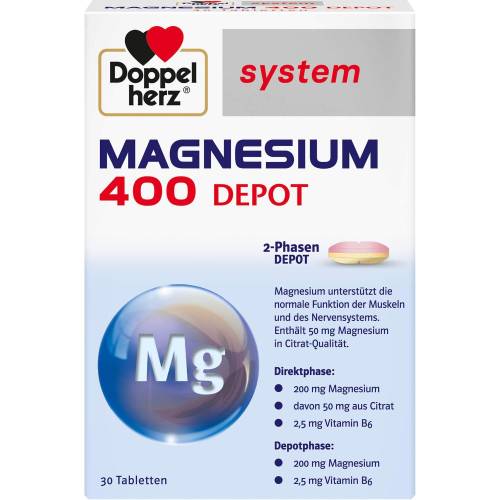 Doppelherz Magnesium 400 Depot system Tabletten 30 St