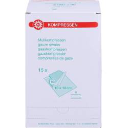 Kompressen 10x10 cm steril 8fach 150 St